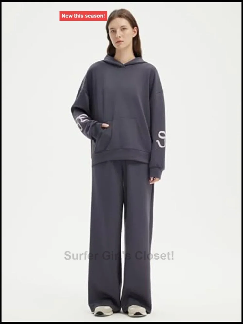 Soft Modal Oversized 2 Piece Hoodie and Jogger Set Lounge
